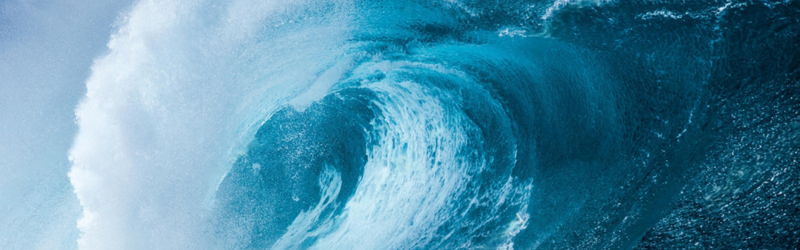 A cum tsunami depicting wave in Hawaii